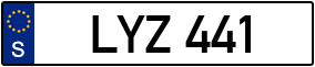 Trailer License Plate